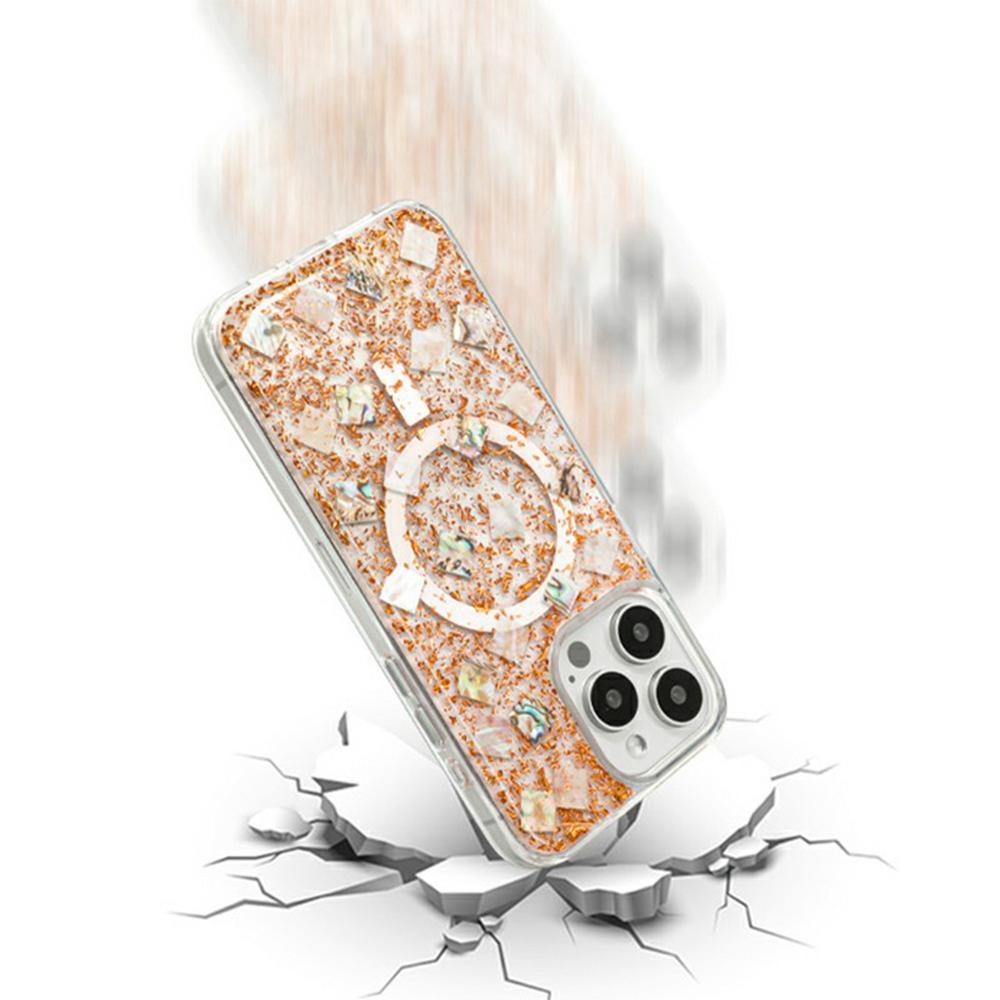 KZDOO Mag Flash Series for iPhone 16 Pro Max Case Compatible with MagSafe Seashell Shining TPU+PC Phone Cover Rose Gold
KZDOO Mag Flash Series for iPhone 16 Pro Max Case Compatible with MagSafe Seashell Shining TPU+PC Phone Cover Rose Gold