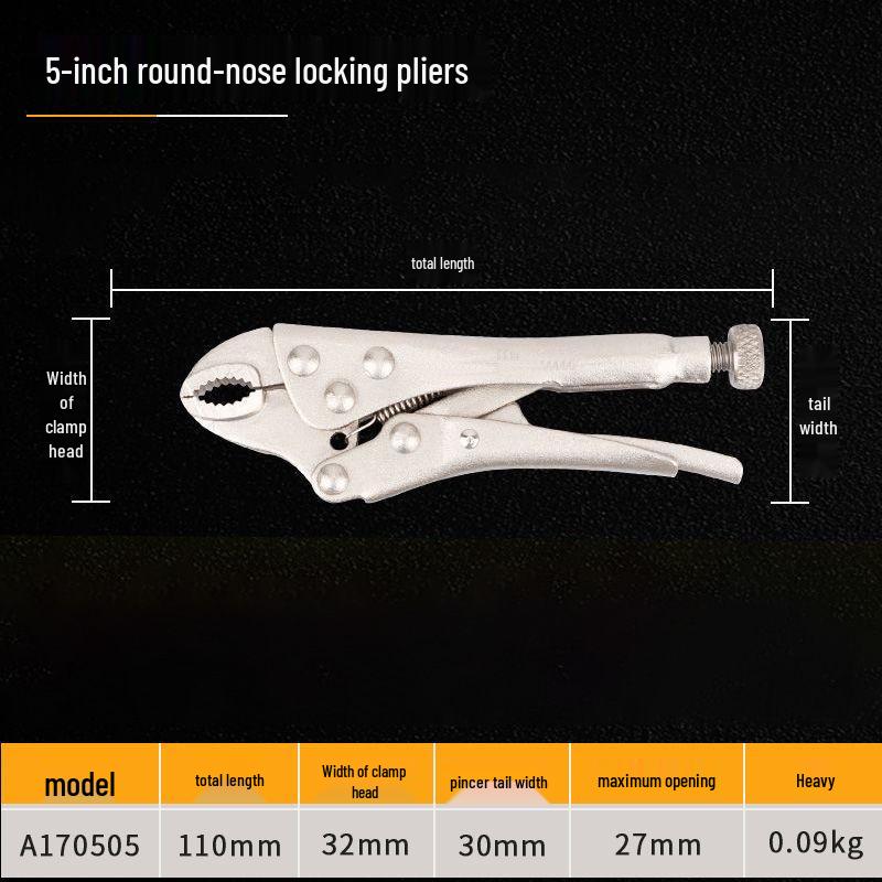 Industrial Grade Heavy Duty Multifunctional Pliers with Round Mouth C-Type Automatic Clamps and Quick Sealing Flat Head
Industrial Grade Heavy Duty Multifunctional Pliers with Round Mouth C-Type Automatic Clamps and Quick Sealing Flat Head