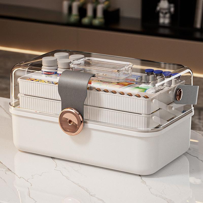 Portable Three-Layer Folding Medicine Storage Box Large Capacity Household Emergency Medical Kit
Portable Three-Layer Folding Medicine Storage Box Large Capacity Household Emergency Medical Kit