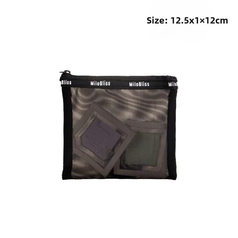 Multifunctional Travel Makeup Storage Bag with Black Mesh Exterior and Transparent Inner Layers–Durable Nylon Fabric Storage Bag
Multifunctional Travel Makeup Storage Bag with Black Mesh Exterior and Transparent Inner Layers–Durable Nylon Fabric Storage Bag