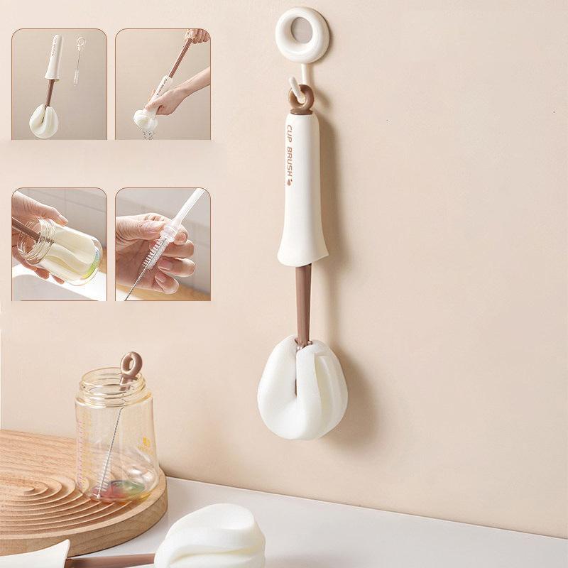 2-in-1 Squeezing Cup Brush With Silicone Long Handle, Perfect For Household Use, Cleaning Cups And Water Bottles Thoroughly
2-in-1 Squeezing Cup Brush With Silicone Long Handle, Perfect For Household Use, Cleaning Cups And Water Bottles Thoroughly