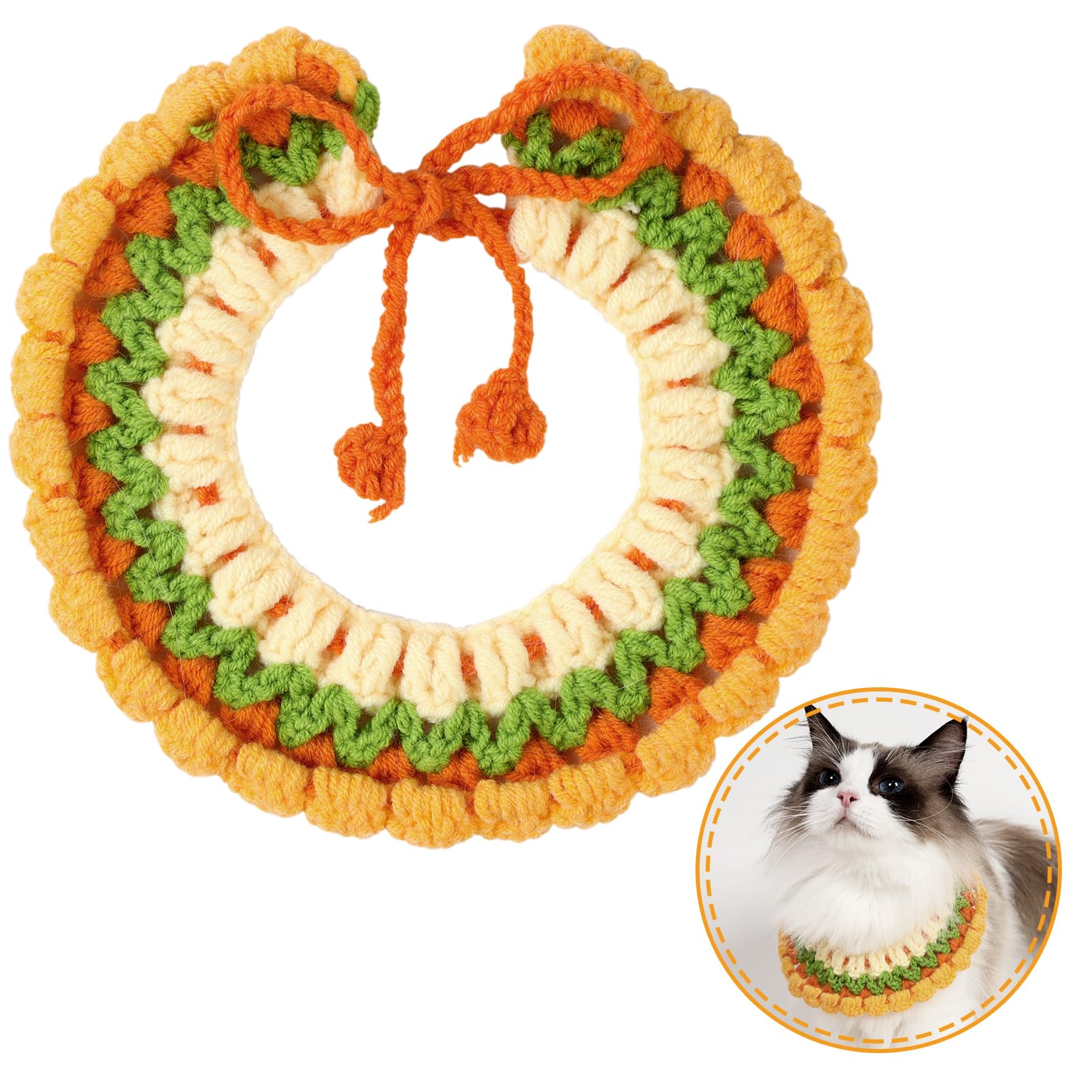 Dagongnets Cat Dog Cat Saliva Pet Handmade Knitted Dog Cat Collar Cute Easy to Install Collar, Collar, Towel, Hab, Bib, Style, (L) оранжевый
Dagongnets Cat Dog Cat Saliva Pet Handmade Knitted Dog Cat Collar Cute Easy to Install Collar, Collar, Towel, Hab, Bib, Style, (L) оранжевый