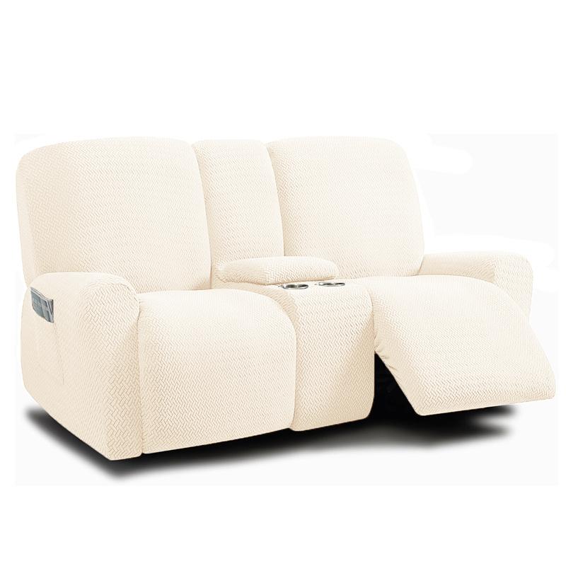 2 Seater Recliner Sofa Covers with Console Cover Jacquard Stretch Reclining Chair Cover Protector Washable for Living Room
2 Seater Recliner Sofa Covers with Console Cover Jacquard Stretch Reclining Chair Cover Protector Washable for Living Room
