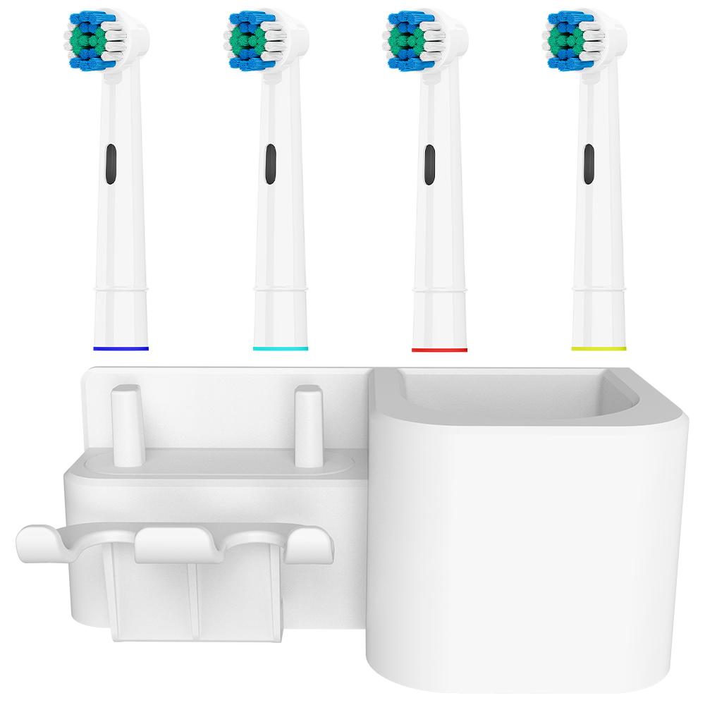 4x Professional Replacement Brush Heads with Wall Mounted Toothbrush Holder Stand, Compatible with Oral B Electric Toothbrushes
4x Professional Replacement Brush Heads with Wall Mounted Toothbrush Holder Stand, Compatible with Oral B Electric Toothbrushes