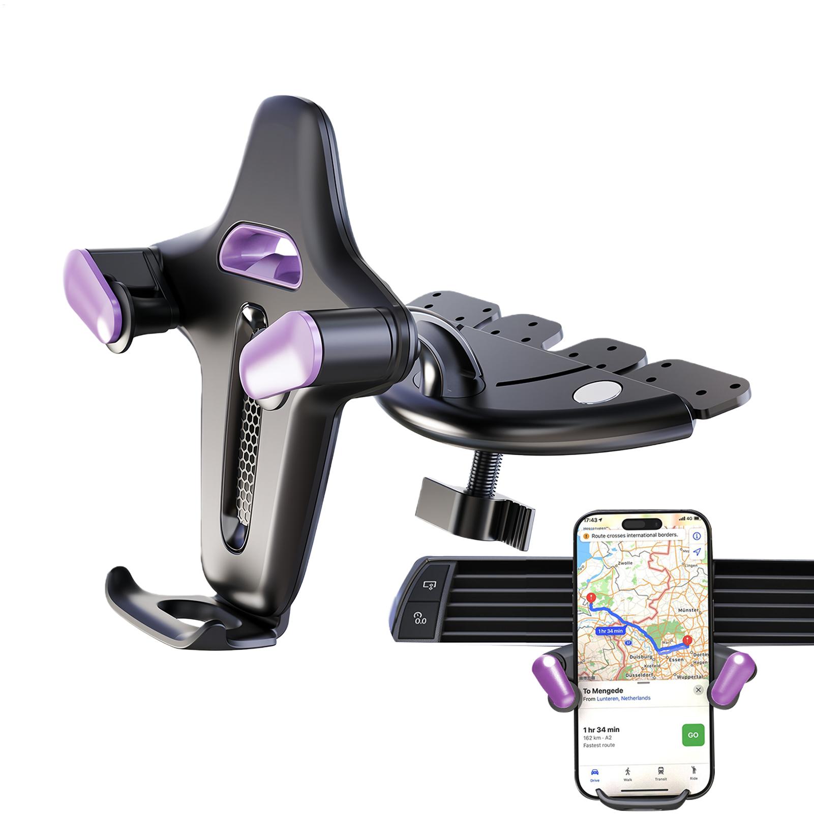 Car Phone Holder 360 Rotation Non Slip Automatic Clamping Multimedia Port Cell Phone Car Mount For Truck Sedan Suv Rv Vehicle фиолетовый
Car Phone Holder 360 Rotation Non Slip Automatic Clamping Multimedia Port Cell Phone Car Mount For Truck Sedan Suv Rv Vehicle фиолетовый