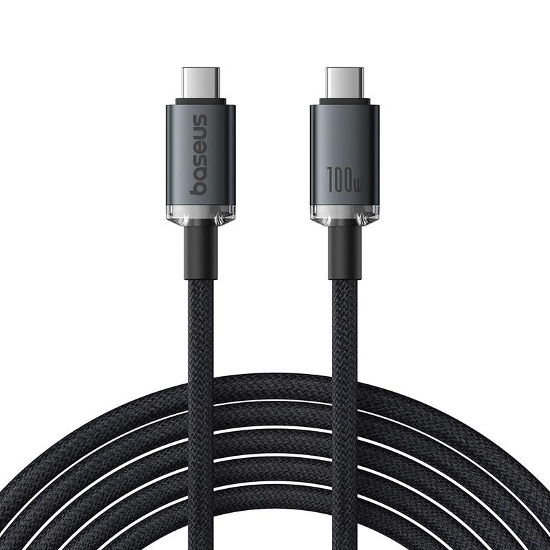BASEUS Crystal Shine Full Featured 1.5m 100W USB3.2 Fast Charging Cable 20Gbs Type-C to Type-C Braided Cord Black
BASEUS Crystal Shine Full Featured 1.5m 100W USB3.2 Fast Charging Cable 20Gbs Type-C to Type-C Braided Cord Black