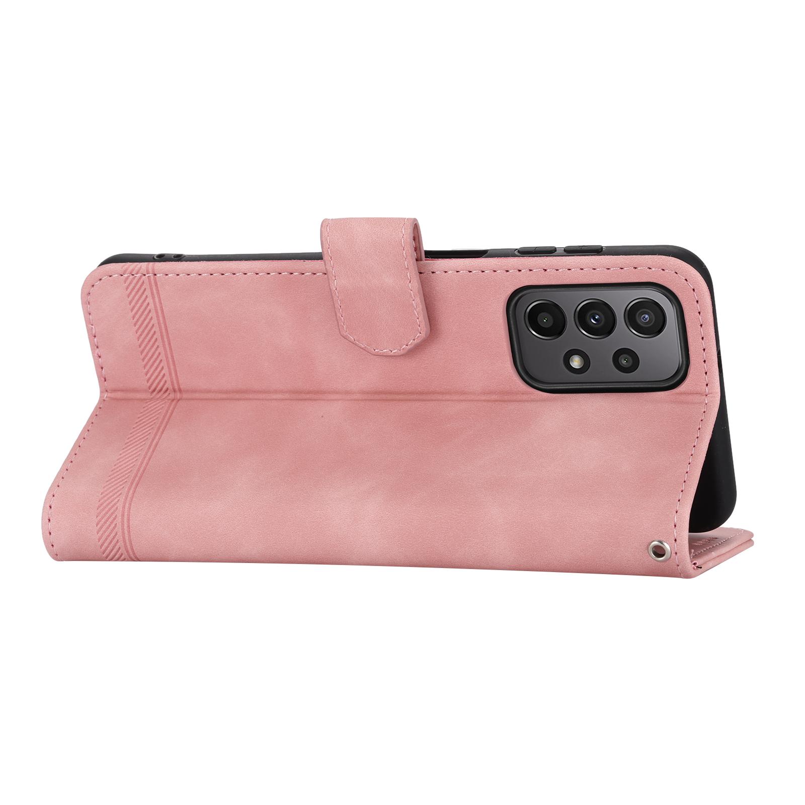 DIERFENG DF-03 Leather Phone Case for Samsung Galaxy A23 5G (Global Version)/A23 4G,Lines Imprinted Wallet Stand Phone Cover Pink
DIERFENG DF-03 Leather Phone Case for Samsung Galaxy A23 5G (Global Version)/A23 4G,Lines Imprinted Wallet Stand Phone Cover Pink