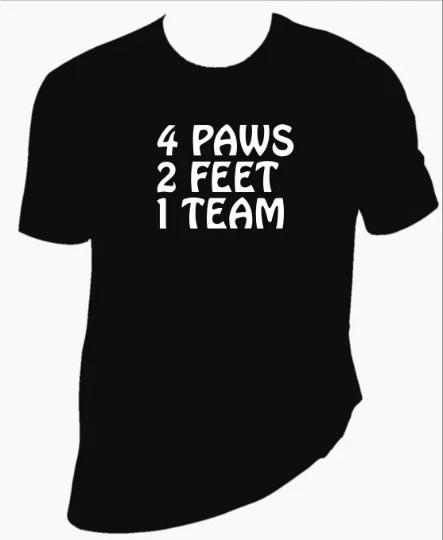 4 paws 2 feet 1 team unisex T-Shirt 100% Cotton Premium Tee S,M,L,XL,XXL 3XL
4 paws 2 feet 1 team unisex T-Shirt 100% Cotton Premium Tee S,M,L,XL,XXL 3XL