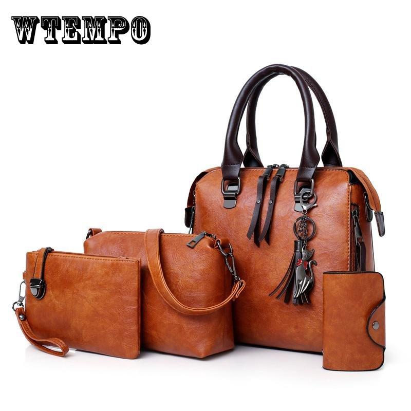 Кожаная сумка через плечо, сумка-тоут Bolsa, 4 шт./компл., женская композитная сумка, женская сумка высокого качества, женский комплект, сумка красный
Кожаная сумка через плечо, сумка-тоут Bolsa, 4 шт./компл., женская композитная сумка, женская сумка высокого качества, женский комплект, сумка красный