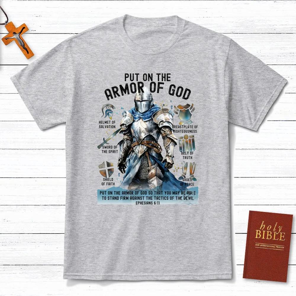Put on The Armor of God TShirt Mens and Womens Short Sleeve Cotton Tees Y2k Shirt Men Clothing Summer Blouse Oversize Tops S
Put on The Armor of God TShirt Mens and Womens Short Sleeve Cotton Tees Y2k Shirt Men Clothing Summer Blouse Oversize Tops S