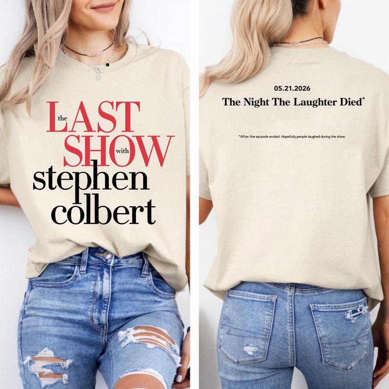 2026 Summer Fashion Trendy Tee Men Women Vintage Top The Last Show With Stephen Colbert 2026 Shirt - TV Show Graphic Tee L
2026 Summer Fashion Trendy Tee Men Women Vintage Top The Last Show With Stephen Colbert 2026 Shirt - TV Show Graphic Tee L