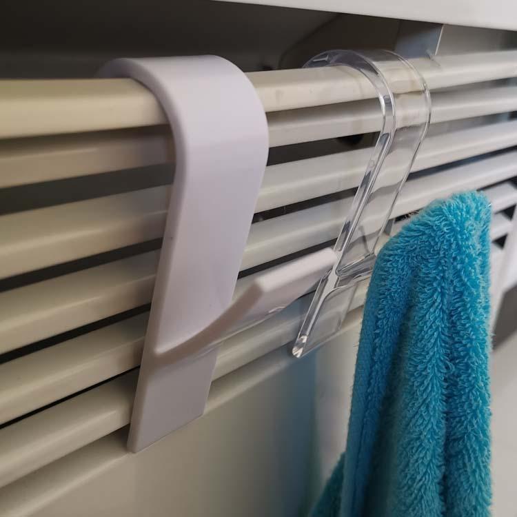 1pc Space-Saving White Plastic Hanger for Heated Towel Radiator Rail - Durable Bath Hook Holder for Towels, Scarves & More, Easy Install, Drying Racks прозорий
1pc Space-Saving White Plastic Hanger for Heated Towel Radiator Rail - Durable Bath Hook Holder for Towels, Scarves & More, Easy Install, Drying Racks прозорий
