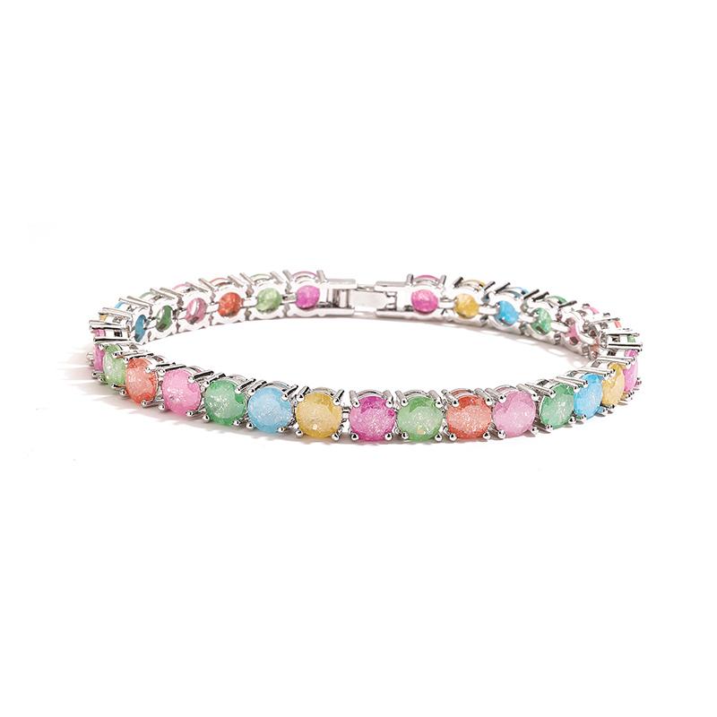 HECHENG,6MM Cubic Zirconia Colourful Tennis Bracelet Couple Golden/Coppery Men s Zirconia Jewellery 1 Pcs Other&18cm
HECHENG,6MM Cubic Zirconia Colourful Tennis Bracelet Couple Golden/Coppery Men s Zirconia Jewellery 1 Pcs Other&18cm