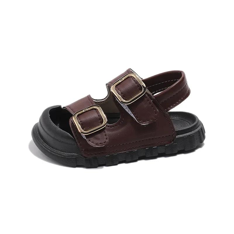 Kids Fashion Shoes Soft Sole Toes Capped Boy Girls Sandals Non-slip 2025 Summer New Children Beach Shoes Hook&loop Solid Color 21 коричневый
Kids Fashion Shoes Soft Sole Toes Capped Boy Girls Sandals Non-slip 2025 Summer New Children Beach Shoes Hook&loop Solid Color 21 коричневый