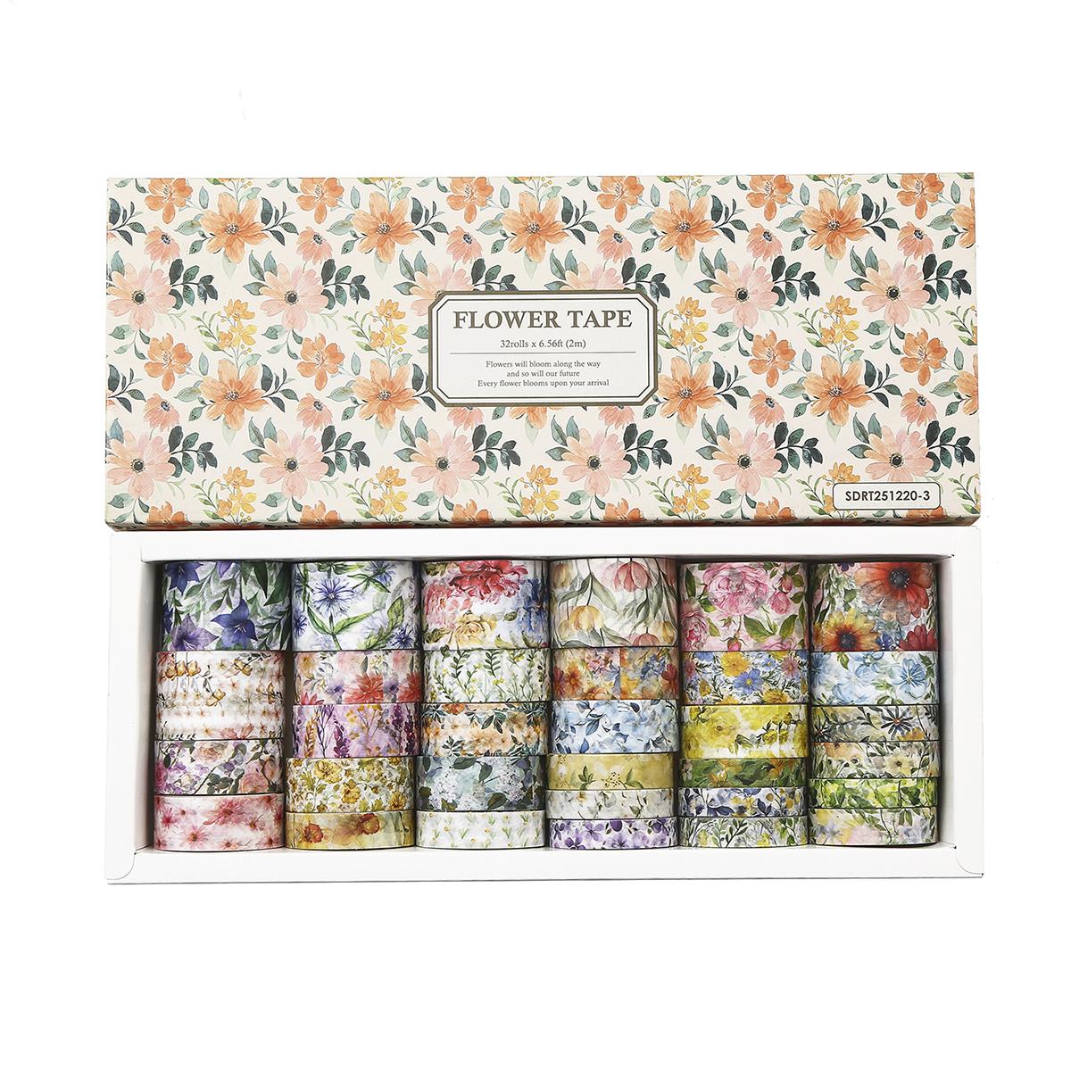 Romantic floral series washi tape set, suitable for DIY photo frames, journals, gift box wrapping, and exquisite decorations
Romantic floral series washi tape set, suitable for DIY photo frames, journals, gift box wrapping, and exquisite decorations