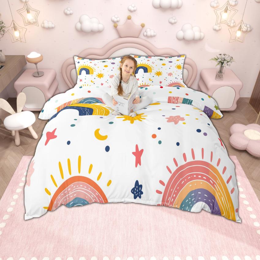 Comforter Homewish Cute Rainbow For Girls Kawaii Stars Bedding Reversible Set Comforter (quilt)-EU Single(135*200cm)3pcs
Comforter Homewish Cute Rainbow For Girls Kawaii Stars Bedding Reversible Set Comforter (quilt)-EU Single(135*200cm)3pcs