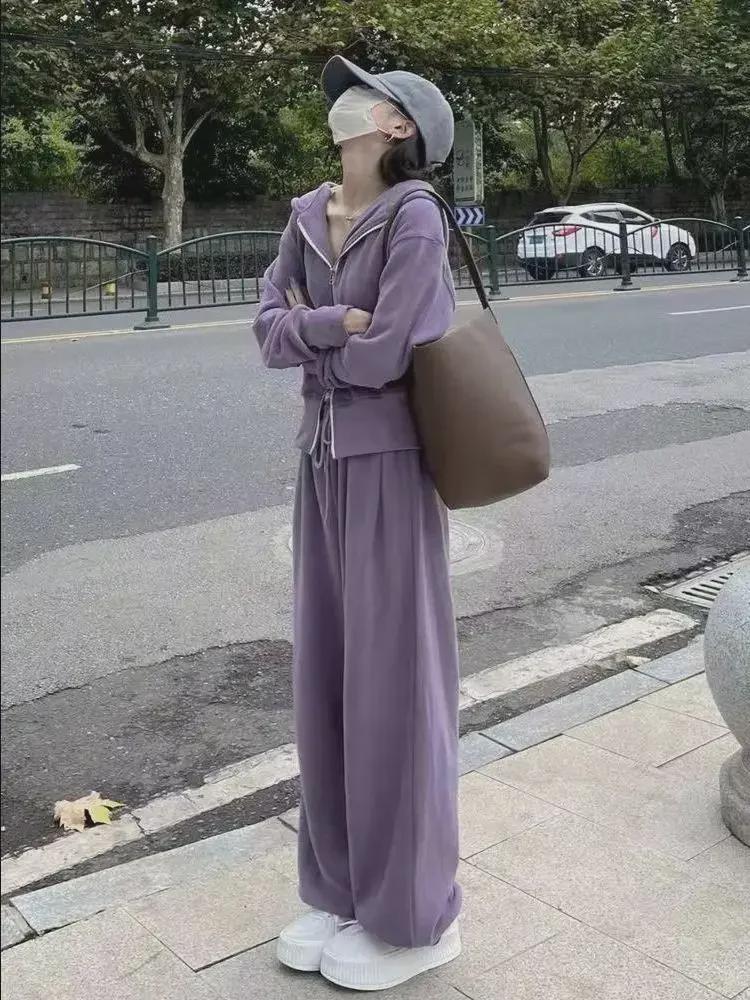 Women s Korean Style High Waist Sweatshirt & Casual Pants Set Medium світло-сірий колір
Women s Korean Style High Waist Sweatshirt & Casual Pants Set Medium світло-сірий колір