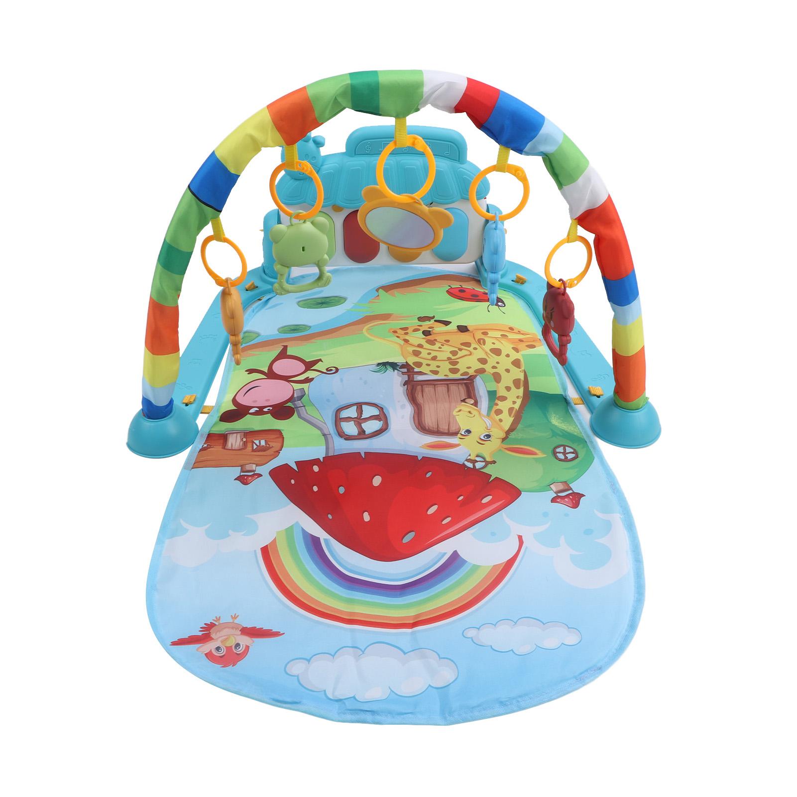 Baby Gym Play Mat Learning Sensory Sound Infant Kick Play Piano Mat Toy for Newborn Mushroom Animal
Baby Gym Play Mat Learning Sensory Sound Infant Kick Play Piano Mat Toy for Newborn Mushroom Animal