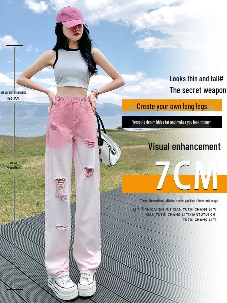 Модные женские джинсы с рваным эффектом, градиентные, с высокой талией, облегающие Medium розовый
Модные женские джинсы с рваным эффектом, градиентные, с высокой талией, облегающие Medium розовый