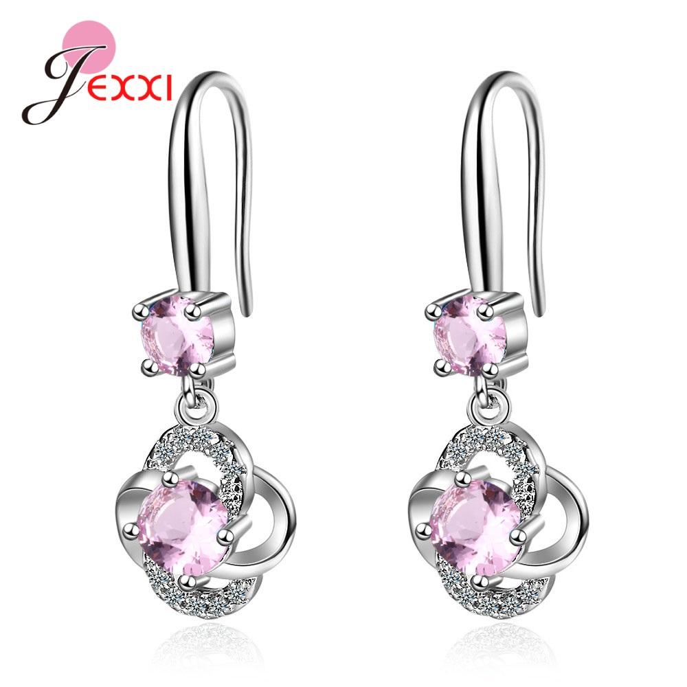 925 Sterling Silver Drop Earrings 3 Colors Rhinestone Lucky Four-leaf Clover Earrings For Women Girl Fine Jewelry Brincos
925 Sterling Silver Drop Earrings 3 Colors Rhinestone Lucky Four-leaf Clover Earrings For Women Girl Fine Jewelry Brincos