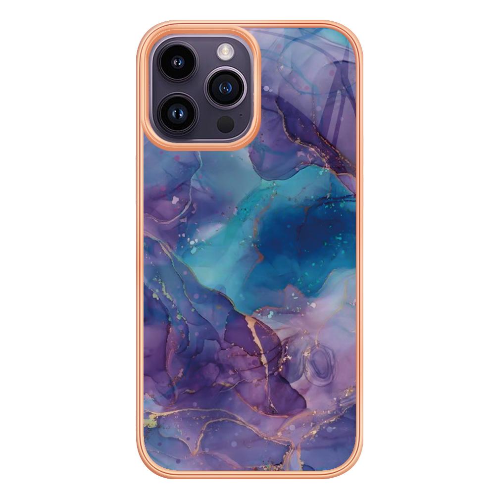 YB IMD Series-16 Style E Marble Pattern Phone Case for iPhone 15 Pro,2.0mm TPU Electroplating Cover Purple
YB IMD Series-16 Style E Marble Pattern Phone Case for iPhone 15 Pro,2.0mm TPU Electroplating Cover Purple