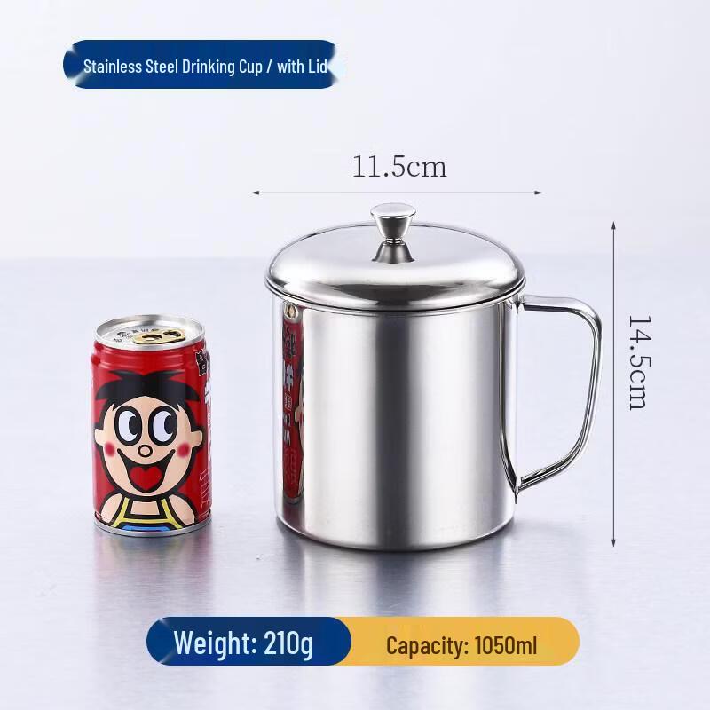 ZLIII 304 Stainless Steel Water Cup with Handle and Lid
ZLIII 304 Stainless Steel Water Cup with Handle and Lid