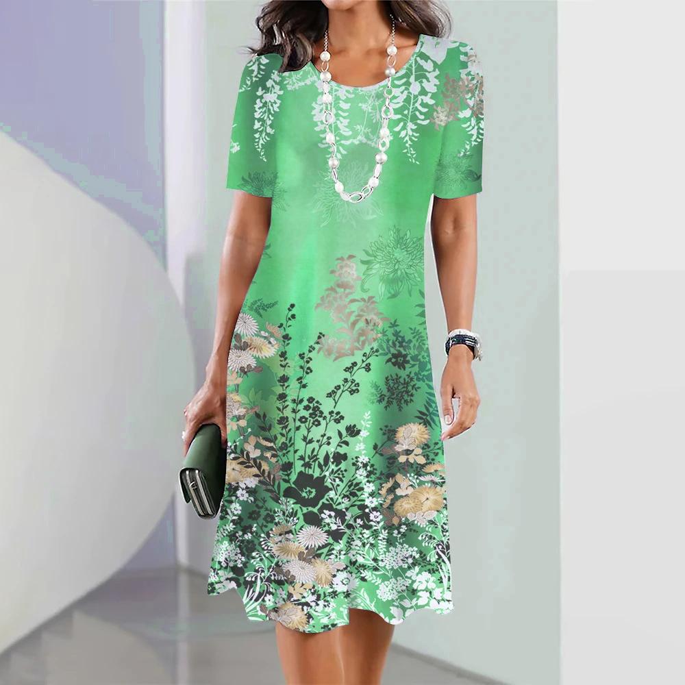 New summer floral pattern women s dress with 3D print - Street-style relaxed casual wear for ladies S
New summer floral pattern women s dress with 3D print - Street-style relaxed casual wear for ladies S