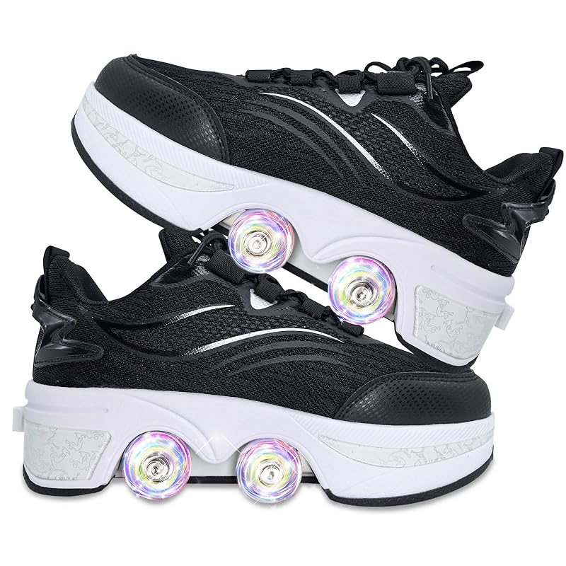 Deformation Roller Skates: Roller Shoes for Kids and Girls, Roller Skates for Adults, Invisible Roller Skates, Suitable for Outdoor Sports, Perfect as
Deformation Roller Skates: Roller Shoes for Kids and Girls, Roller Skates for Adults, Invisible Roller Skates, Suitable for Outdoor Sports, Perfect as
