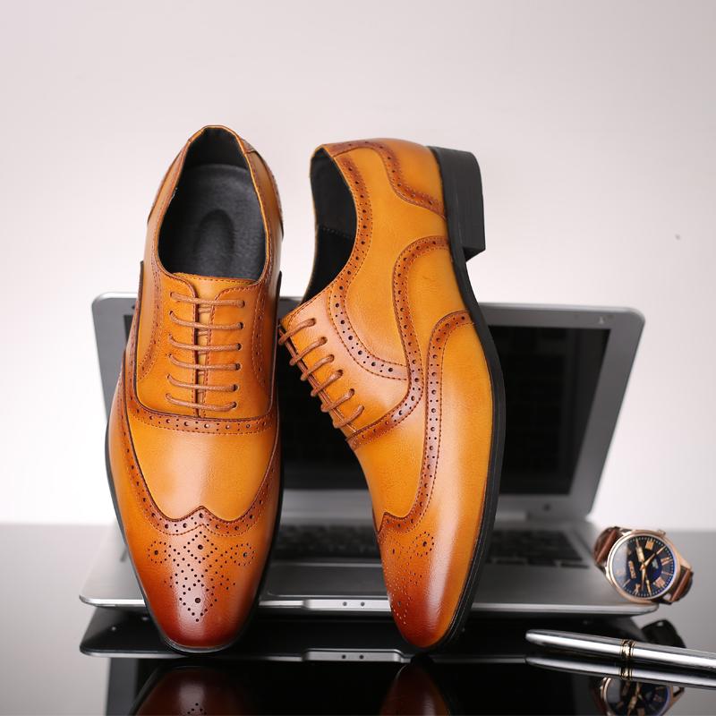 Men New Plus Size Casual Business Formal Wear Retro Carved Breathable Gentleman Fashi Banquet Wedding Shoes 48 жовтий
Men New Plus Size Casual Business Formal Wear Retro Carved Breathable Gentleman Fashi Banquet Wedding Shoes 48 жовтий