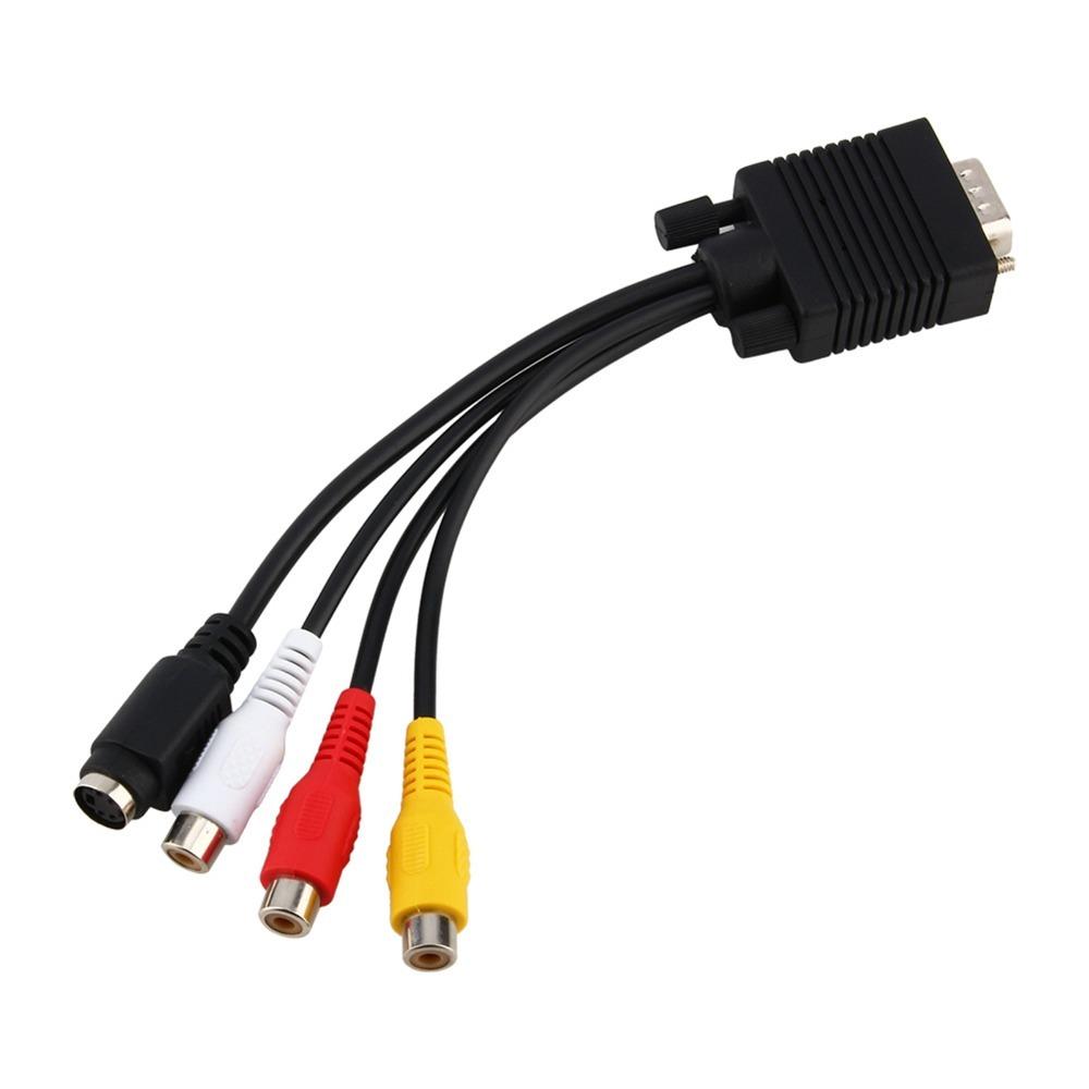 Durable 10cm VGA To S Video Adapter High Performance Practical VGA To RCA Converter VGA To Composite Converter TV Output
Durable 10cm VGA To S Video Adapter High Performance Practical VGA To RCA Converter VGA To Composite Converter TV Output