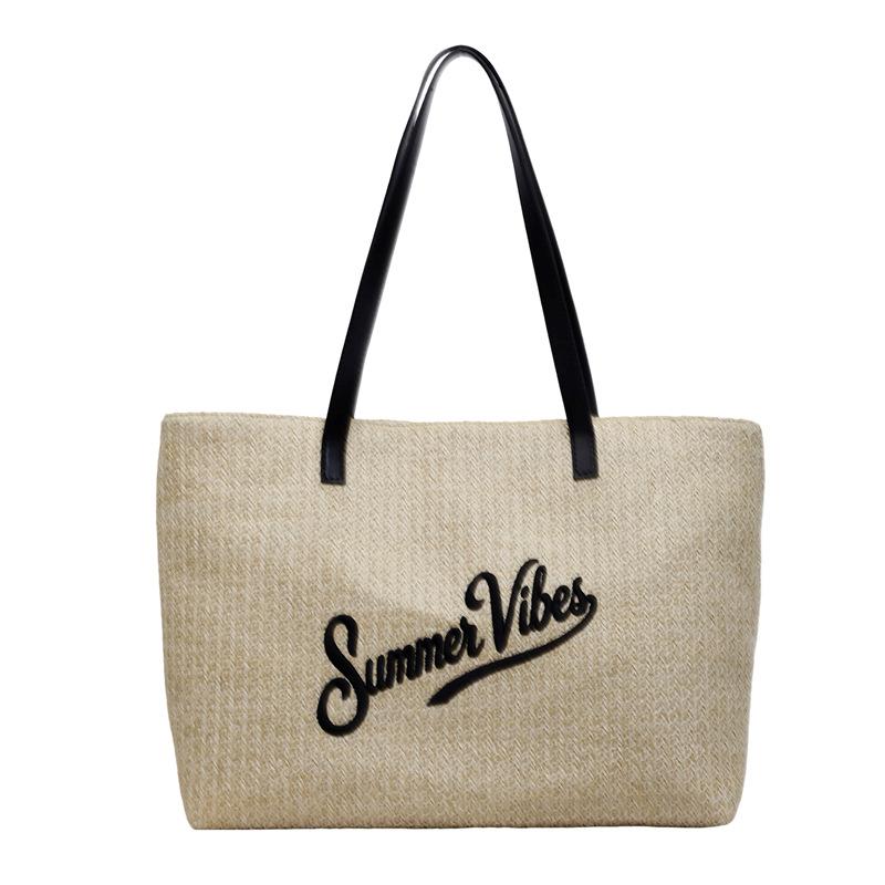 Large Capacity Straw Shoulder Bag Women s Crossbody Bag Letters Hand Tote Bag чёрный
Large Capacity Straw Shoulder Bag Women s Crossbody Bag Letters Hand Tote Bag чёрный