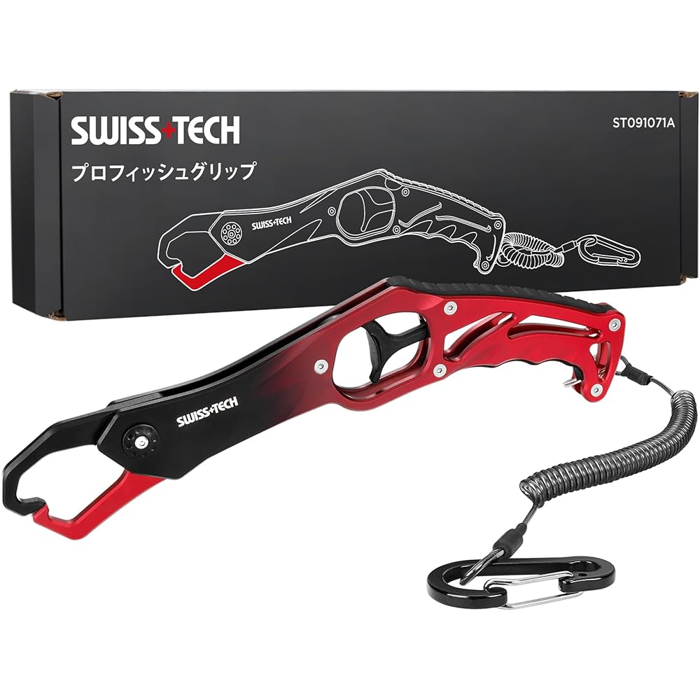 Swiss+Tech Fish Grip Catcher Aluminum Alloy Lightweight Compact 20kg Load Fishing Tool with Rope and Carabiner
Swiss+Tech Fish Grip Catcher Aluminum Alloy Lightweight Compact 20kg Load Fishing Tool with Rope and Carabiner