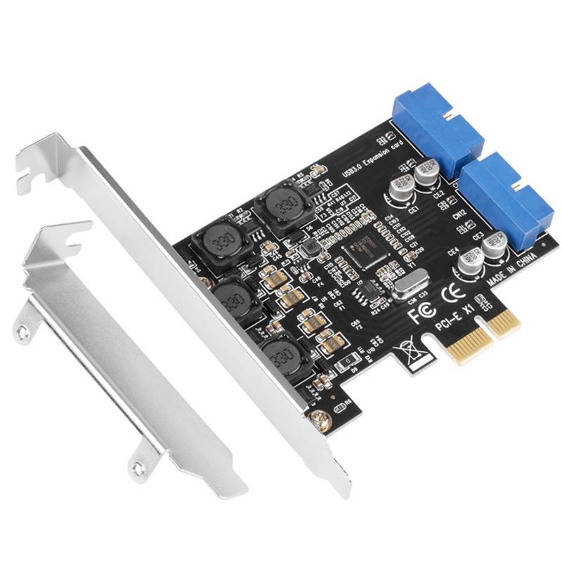 Портативний перетворювач карт PCI-e на 2 порти 19 контактів USB 3.0 для настільних комп’ютерів Комп’ютерні аксесуари
Портативний перетворювач карт PCI-e на 2 порти 19 контактів USB 3.0 для настільних комп’ютерів Комп’ютерні аксесуари