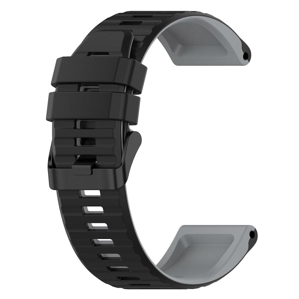 For Garmin Fenix 7X Pro Watch Bands Horizontal Stripes Silicone Dual-color Strap Black/Grey
For Garmin Fenix 7X Pro Watch Bands Horizontal Stripes Silicone Dual-color Strap Black/Grey