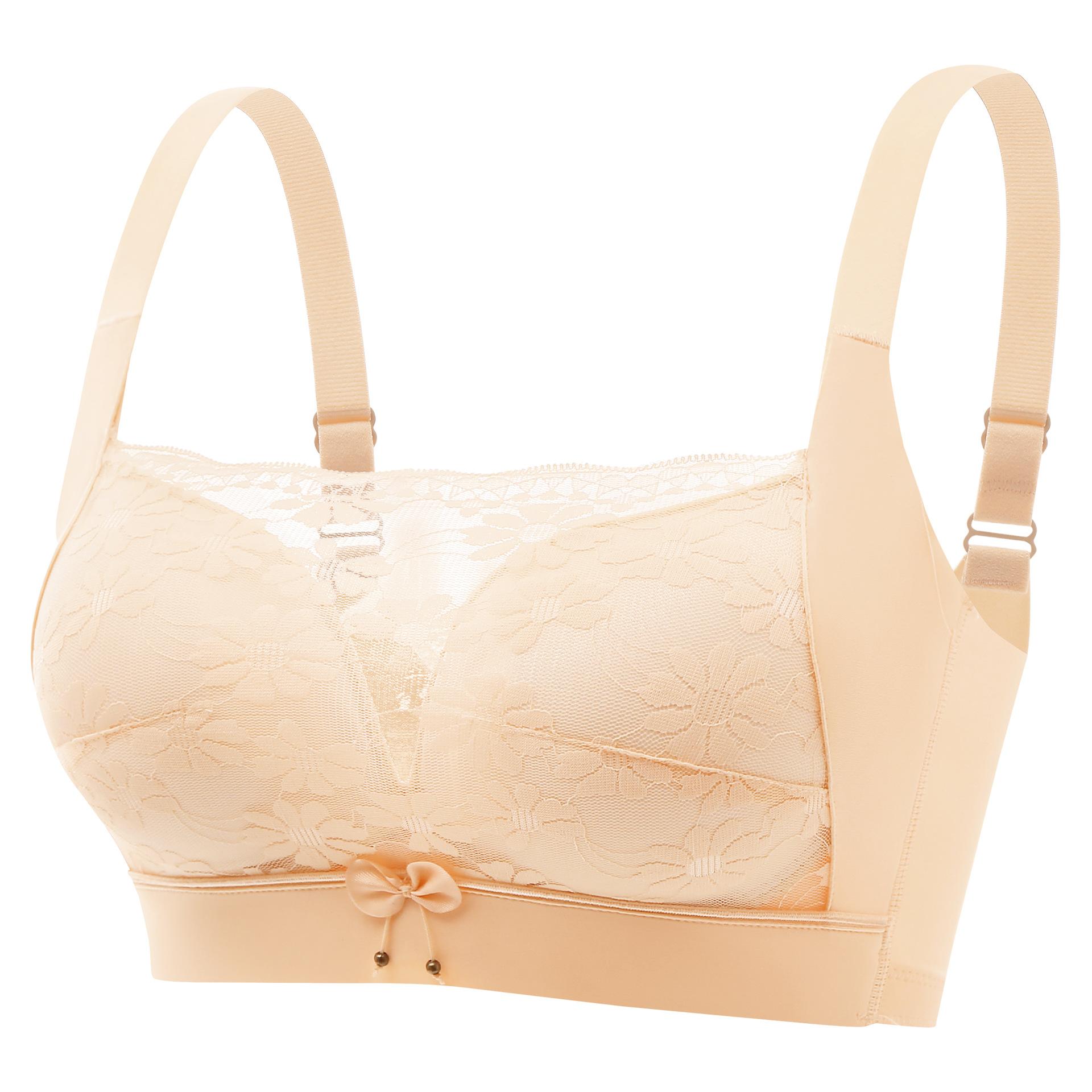 Bra, tube top, anti-light gathering, comfortable, small chest lace, no steel ring, thin top and thick bottom 40/90AB
Bra, tube top, anti-light gathering, comfortable, small chest lace, no steel ring, thin top and thick bottom 40/90AB