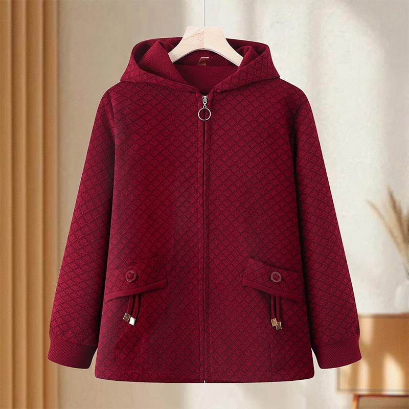 Spring Plus Size Plaid Hooded Zip Cardigan for Middle-Aged & Elderly Women 6XL (165-180 lbs)
Spring Plus Size Plaid Hooded Zip Cardigan for Middle-Aged & Elderly Women 6XL (165-180 lbs)
