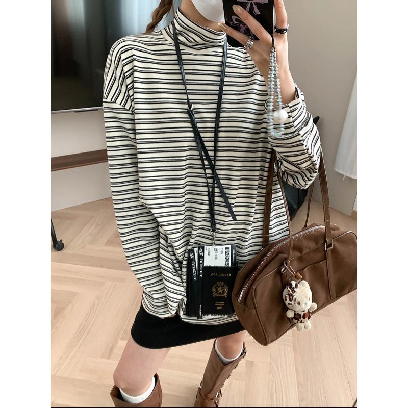 Mochie Comfort Zone Striped High Neck Long Sleeve T-shirt (MQ1066) One Size
Mochie Comfort Zone Striped High Neck Long Sleeve T-shirt (MQ1066) One Size
