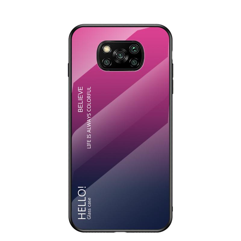 PocoX3 Case Gradient Tempered Glass Cover для Xiaomi POCO X3 NFC F2 F3 F4 GT Xiomi Pocophone X4 X5 Pro 5G Телефонні чохли POCO F4 GT рожевий червоний колір
PocoX3 Case Gradient Tempered Glass Cover для Xiaomi POCO X3 NFC F2 F3 F4 GT Xiomi Pocophone X4 X5 Pro 5G Телефонні чохли POCO F4 GT рожевий червоний колір
