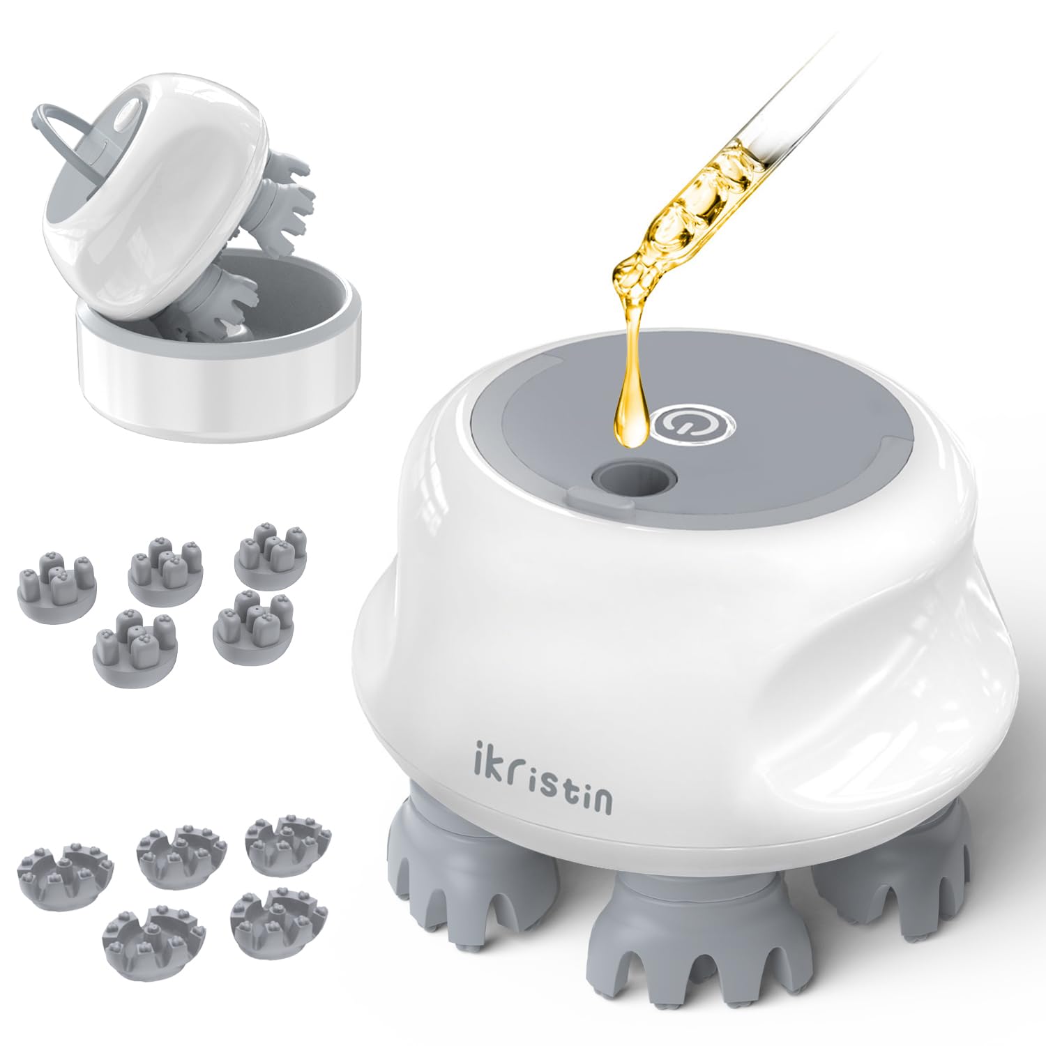 iKristin Scalp Brush Электрическая ёмкость для влажного и сухого использования всего тела Салон красоты для кожи головы Перезаряжаемая 3 режима Можно добавлять масло для кожи головы IP67
iKristin Scalp Brush Электрическая ёмкость для влажного и сухого использования всего тела Салон красоты для кожи головы Перезаряжаемая 3 режима Можно добавлять масло для кожи головы IP67