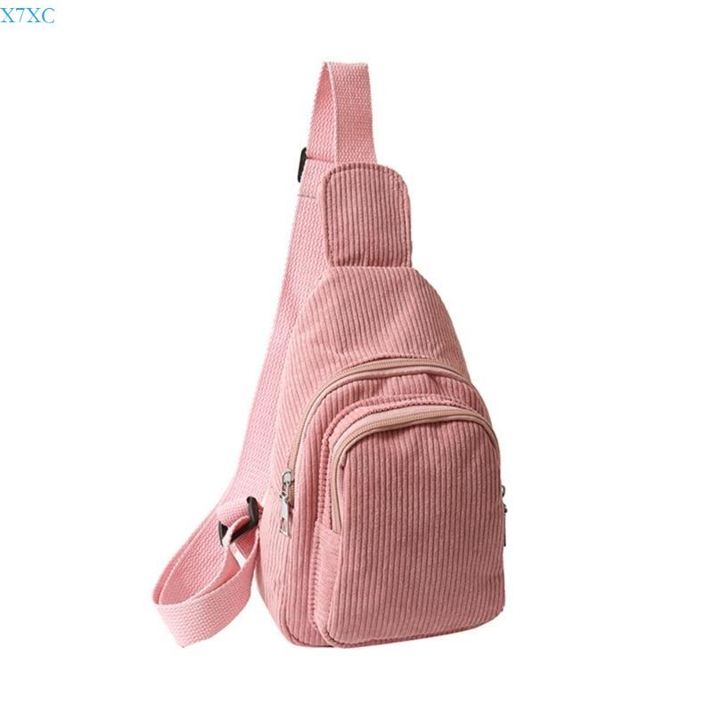 X7XC Fashion Corduroy Shoulder Bag for Women Sling Bag Casual Chest Bag Crossbody Bag рожевий
X7XC Fashion Corduroy Shoulder Bag for Women Sling Bag Casual Chest Bag Crossbody Bag рожевий