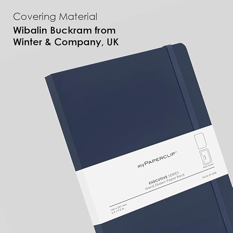 myPAPERCLIP Executive Series Notebook, A5 (148x 210mm, 5.83 x 8.27 in.) Plain, ESX192A5-P Blue 5 синій
myPAPERCLIP Executive Series Notebook, A5 (148x 210mm, 5.83 x 8.27 in.) Plain, ESX192A5-P Blue 5 синій