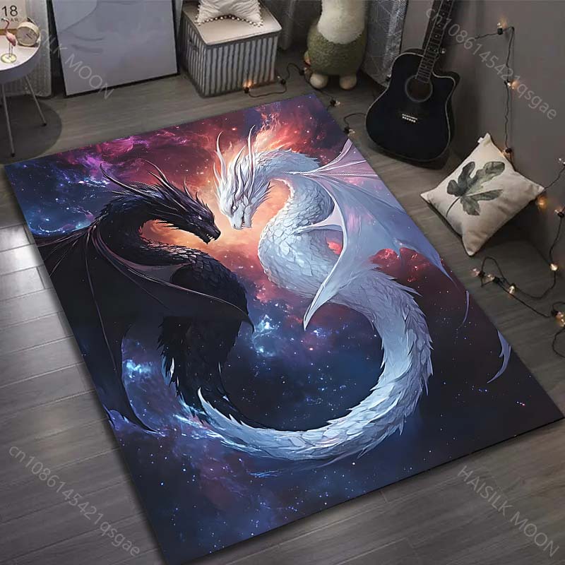 Black and white dragons standoff Pattern Rug Carpets for Bedroom Living Room Sofa Mat Creative Door Mat Cloakroom Home Decor 40x60cm
Black and white dragons standoff Pattern Rug Carpets for Bedroom Living Room Sofa Mat Creative Door Mat Cloakroom Home Decor 40x60cm