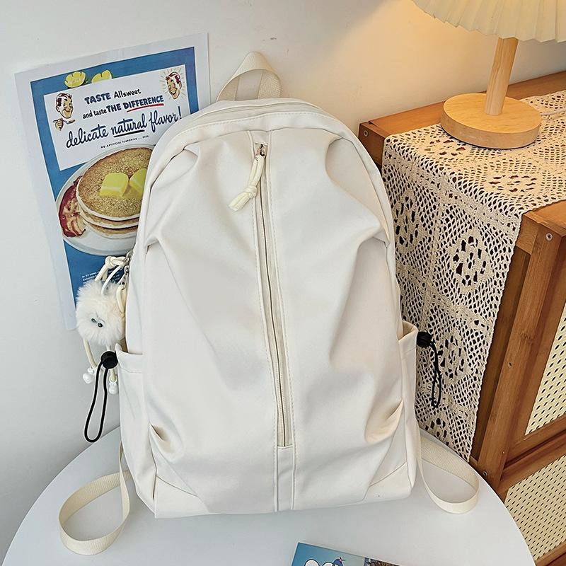 Американський повсякденний простий студентський шкільний рюкзак Дорожній легкий однотонний рюкзак M білий
Американський повсякденний простий студентський шкільний рюкзак Дорожній легкий однотонний рюкзак M білий