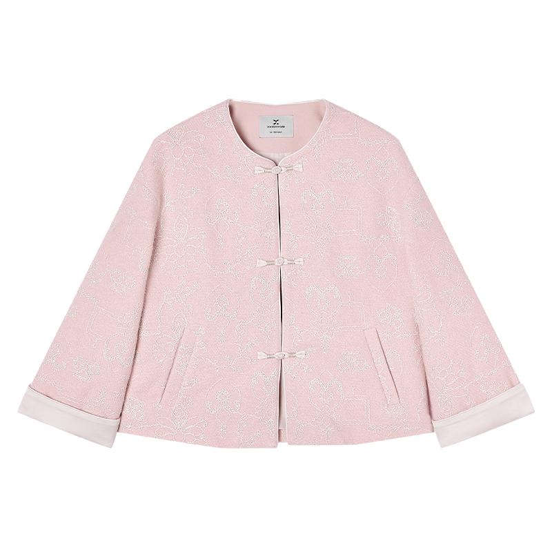 New Chinese Style Embroidered Short Jacket M
New Chinese Style Embroidered Short Jacket M