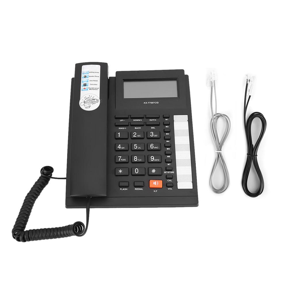 KX T7007 Dual Interface Caller ID Large Buttons Home Office Telephone Landline Black белый
KX T7007 Dual Interface Caller ID Large Buttons Home Office Telephone Landline Black белый