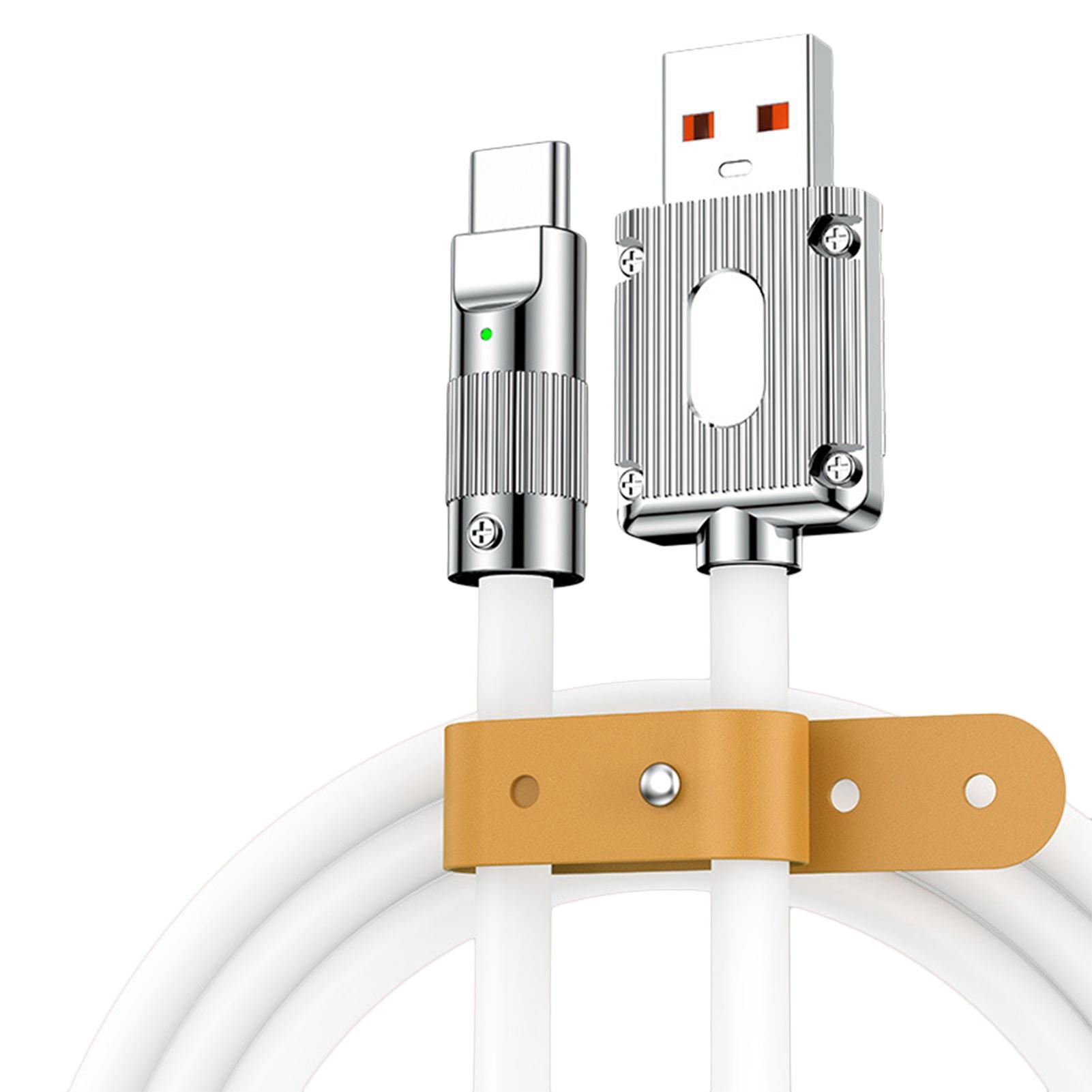 Zinc Alloy 6A Fast Charging TPE Liquid Silicone 120w Phone Charging Cable Data Cable
Zinc Alloy 6A Fast Charging TPE Liquid Silicone 120w Phone Charging Cable Data Cable
