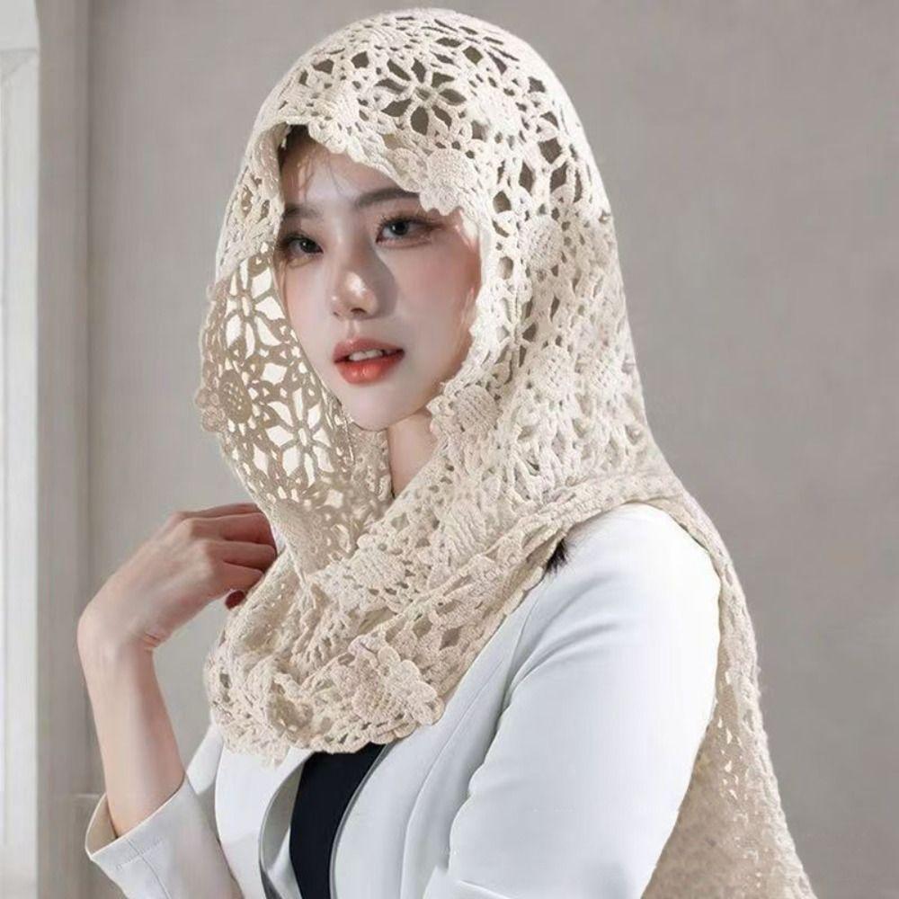 White Hollow Out Crochet Shawl Flower Hooded Scarves Retro Blouse Shoulders Fake Collar Summer бежевий
White Hollow Out Crochet Shawl Flower Hooded Scarves Retro Blouse Shoulders Fake Collar Summer бежевий