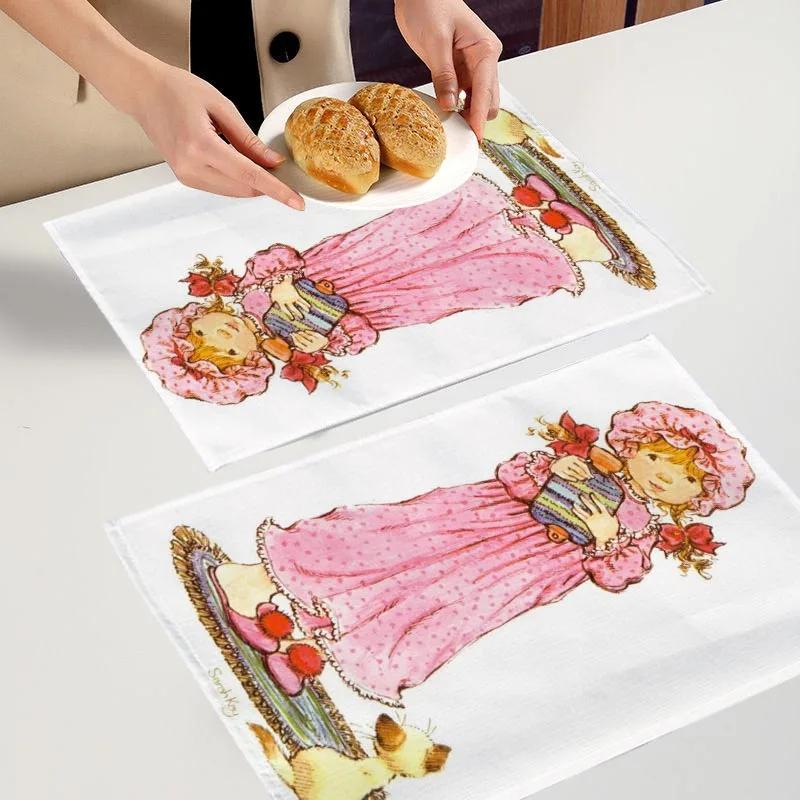 Cartoon Sarah Kay Placemats For Dinner Table Decoration Accessories Linen Fabric Table Mat 30X40CM For Children Gift 30x45cm-4PC
Cartoon Sarah Kay Placemats For Dinner Table Decoration Accessories Linen Fabric Table Mat 30X40CM For Children Gift 30x45cm-4PC