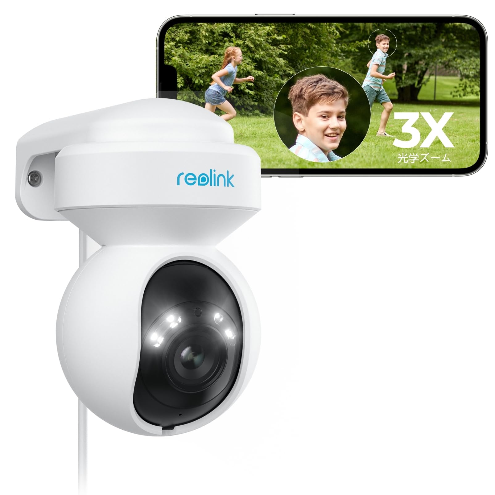Reolink Security 3x Optical Compatible with WiFi 5 Automatic Omnidirectional Color Night Wireless Surveillance Sound and Light Time Sensor Remote білий
Reolink Security 3x Optical Compatible with WiFi 5 Automatic Omnidirectional Color Night Wireless Surveillance Sound and Light Time Sensor Remote білий