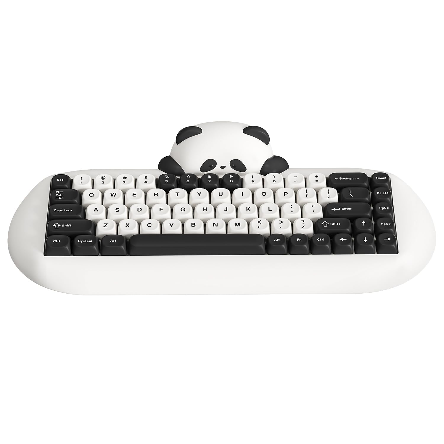YUNZII C68 Wireless Mechanical Keyboard Cute Panda 65% Wireless Hot Swap Silicone Ergonomic Gaming Keyboard 3 Modes BT5.02.4GWired RGB Backlight NKRO
YUNZII C68 Wireless Mechanical Keyboard Cute Panda 65% Wireless Hot Swap Silicone Ergonomic Gaming Keyboard 3 Modes BT5.02.4GWired RGB Backlight NKRO